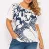 Anchor Print Top In Off White