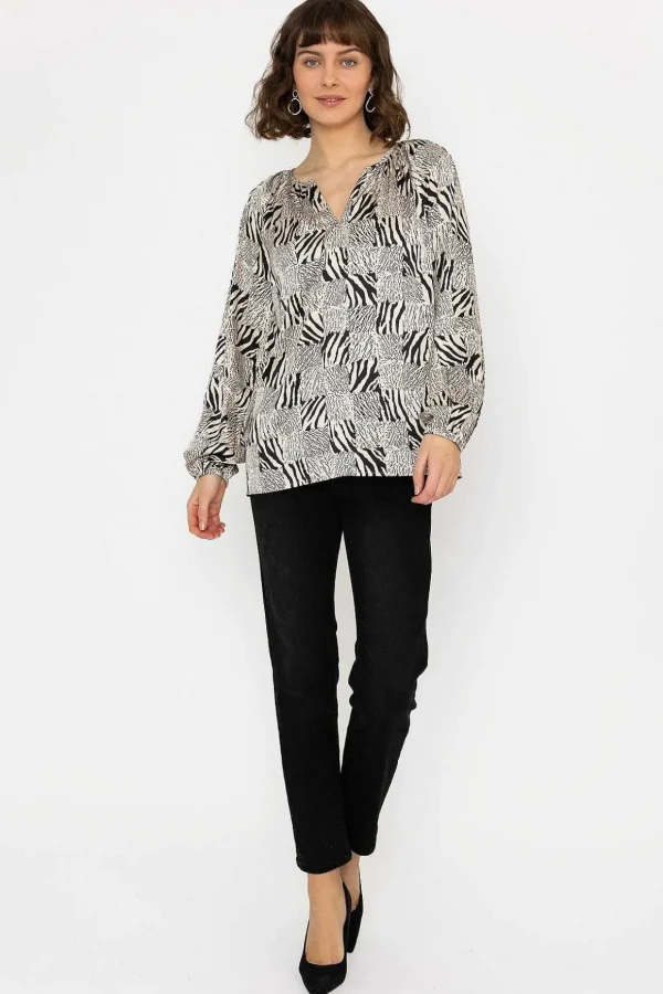 Animal Print Blouse