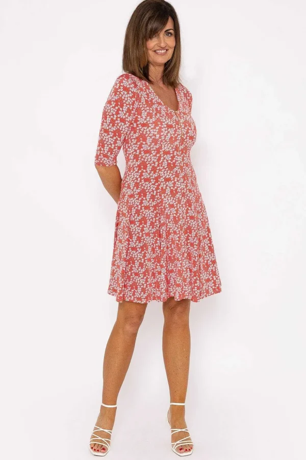 Aoife Red Print Dress