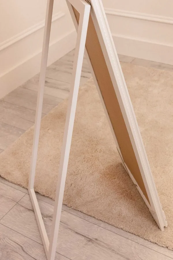 Audrey Cream Floor Standing Mirror