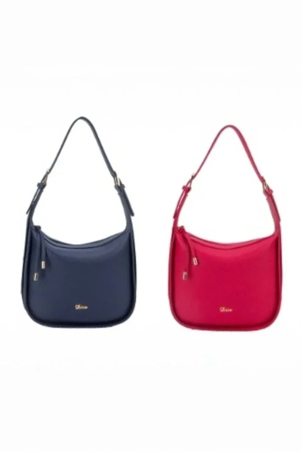 Bali Curve Shoulder Bag In Navy