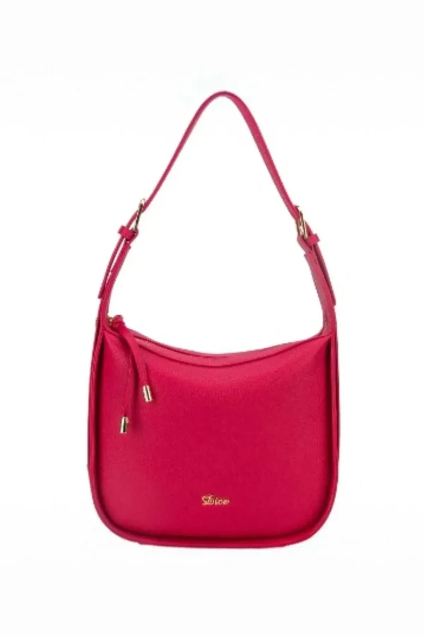 Bali Curve Shoulder Bag In Magenta