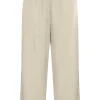 Beige Cropped Pants