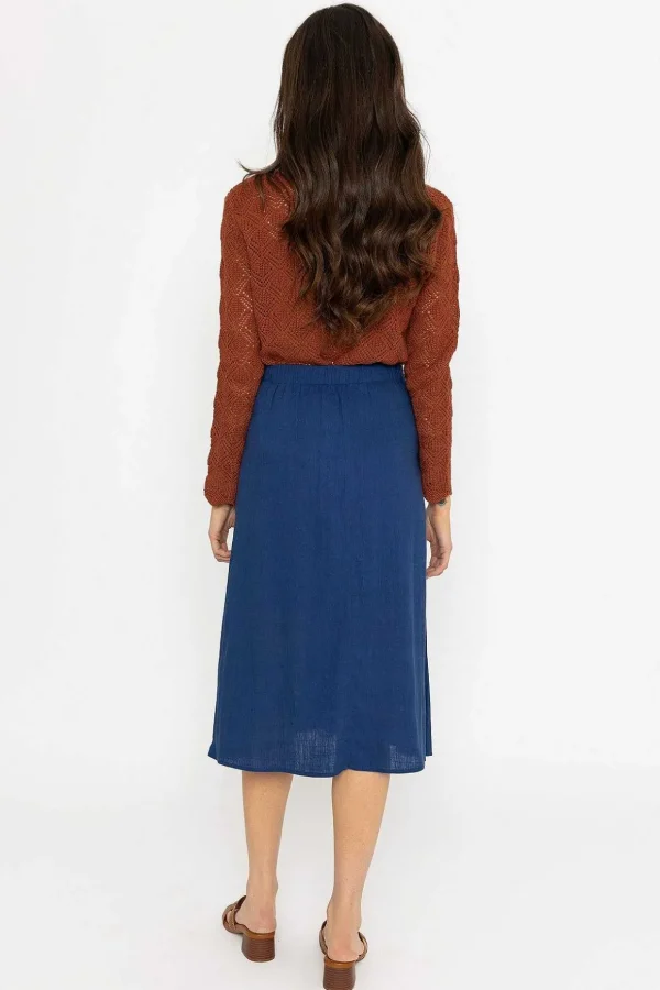 Belted Midi Skirt