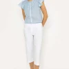 Bengaline Crop Pant In White