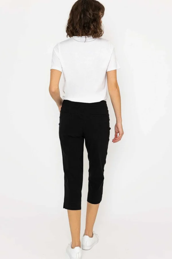 Bengaline Crop Pants In Black