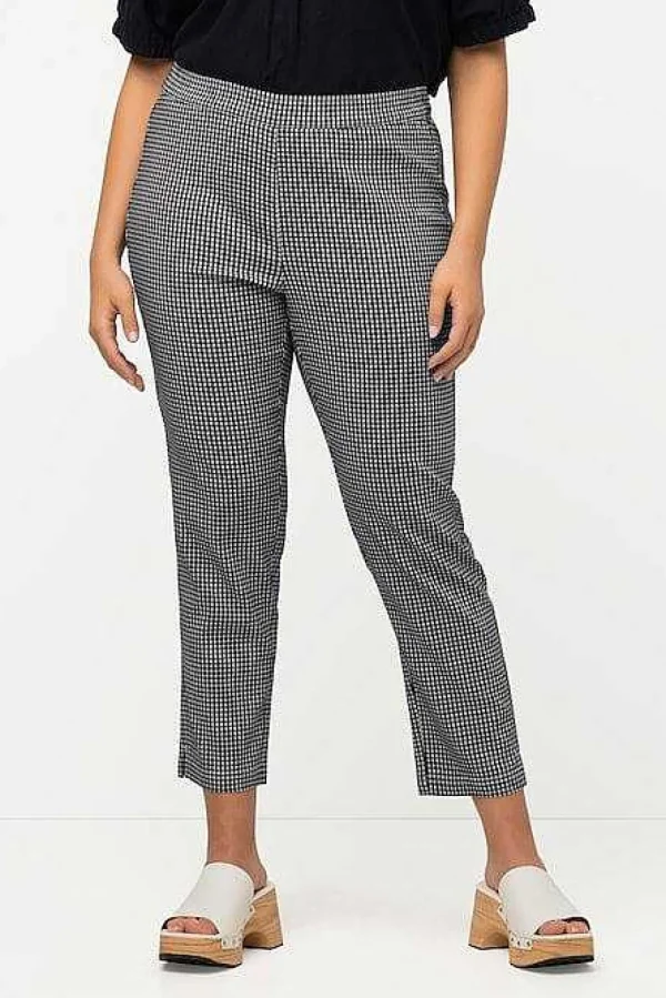 Bengaline Pants In Check Print