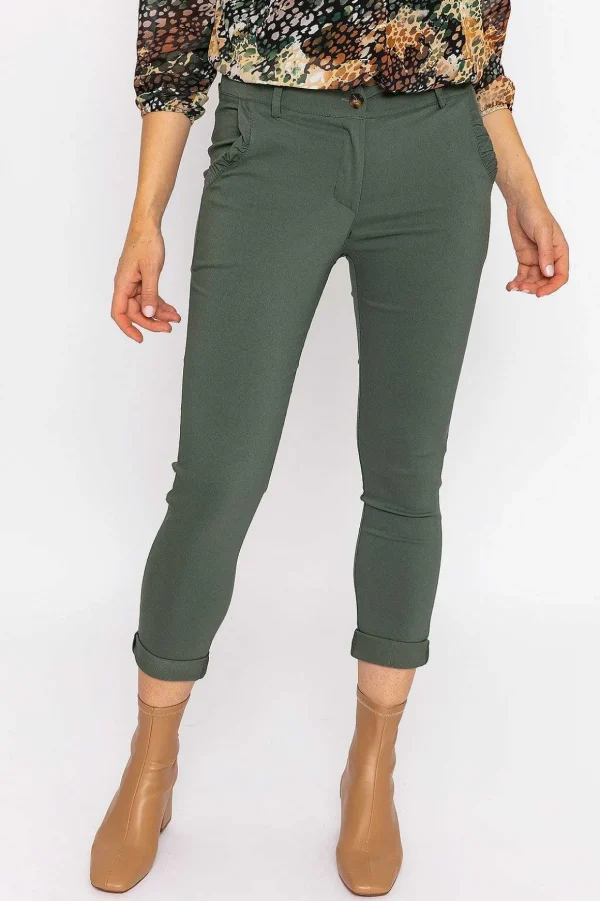 Bengaline Trousers In Khaki