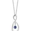 Blue Stone Droplet Pendant