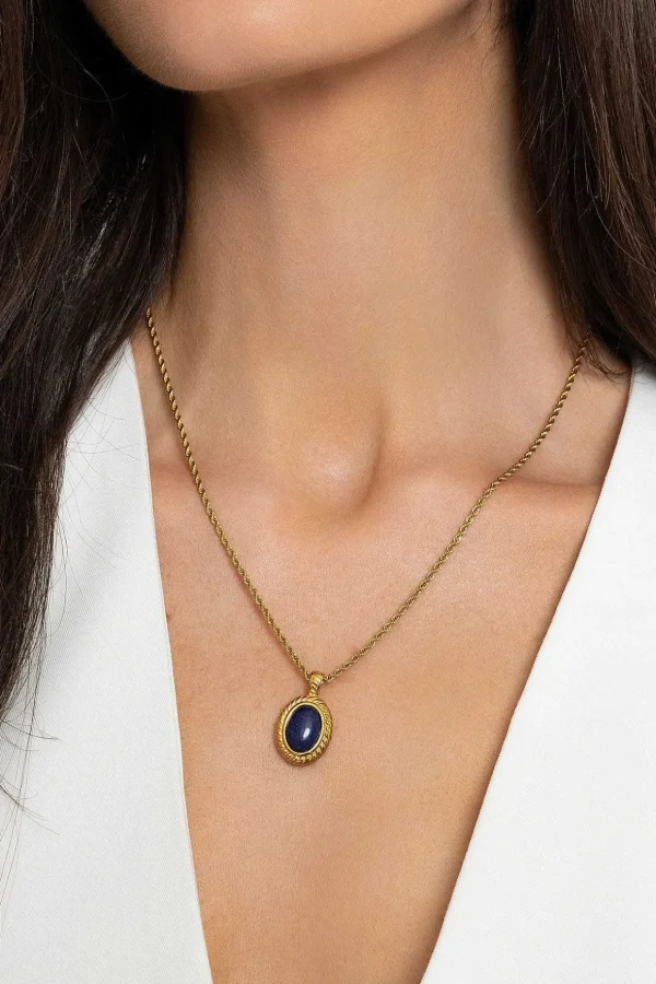 Blue Stone Necklace