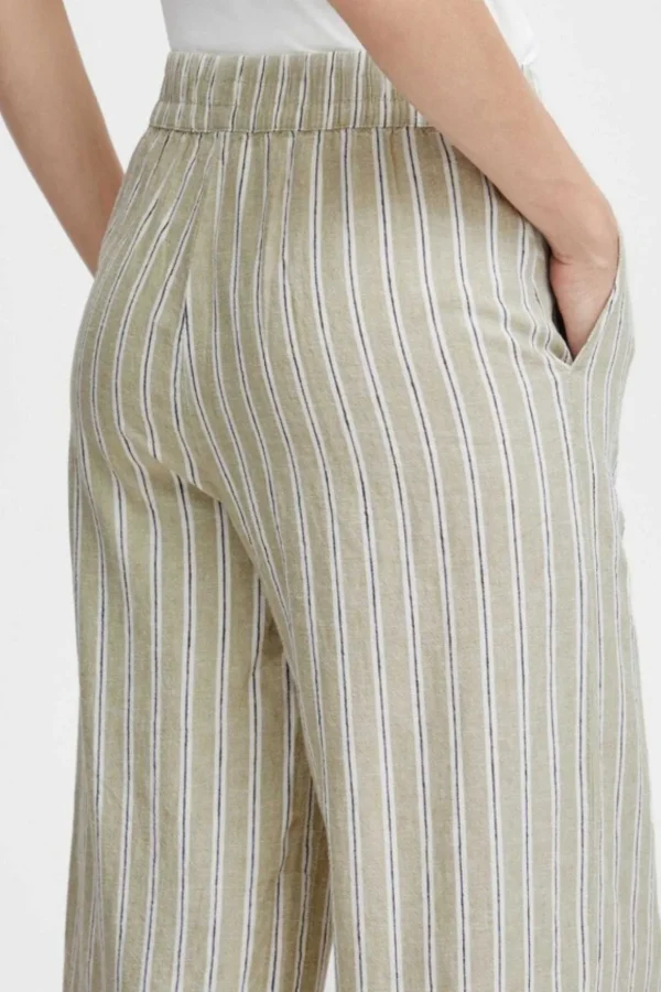 Byfalakka Beige Cropped Trousers