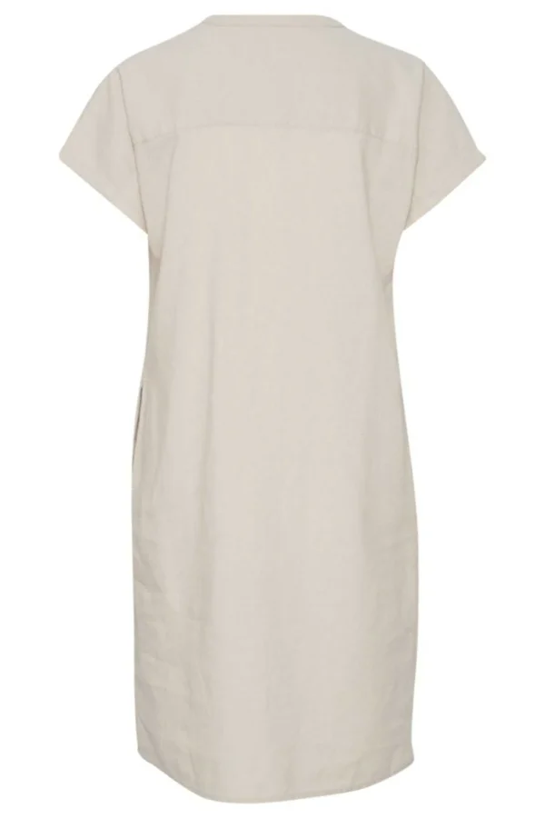 Byfalakka Beige Linen Dress