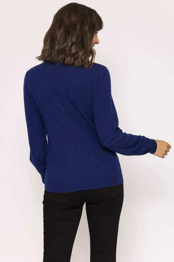 100% Cashmere Knit In Denim