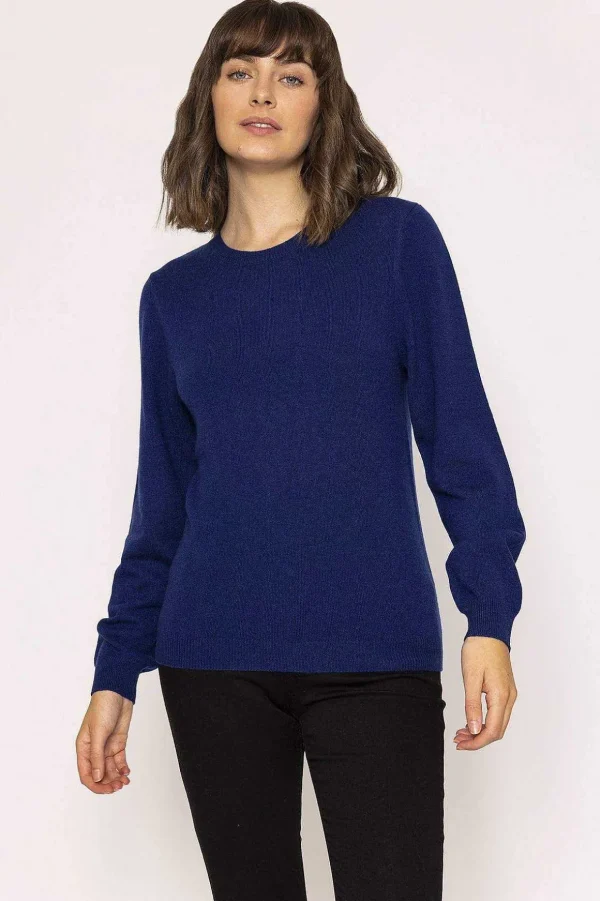 100% Cashmere Knit In Denim