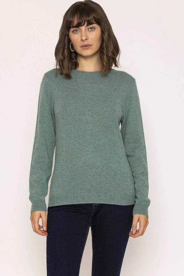 100% Cashmere Knit In Sage