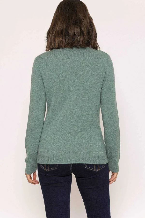 100% Cashmere Knit In Sage