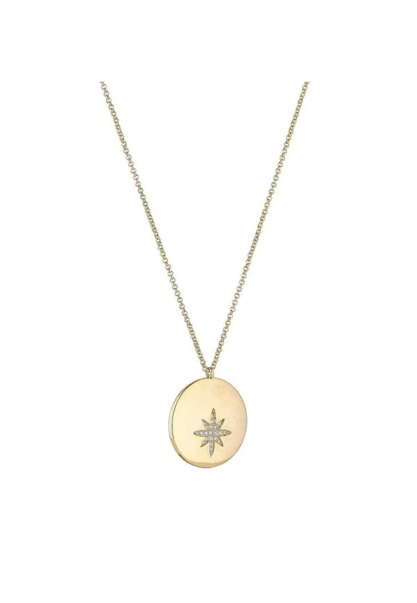 Centre Star Necklace In Gold