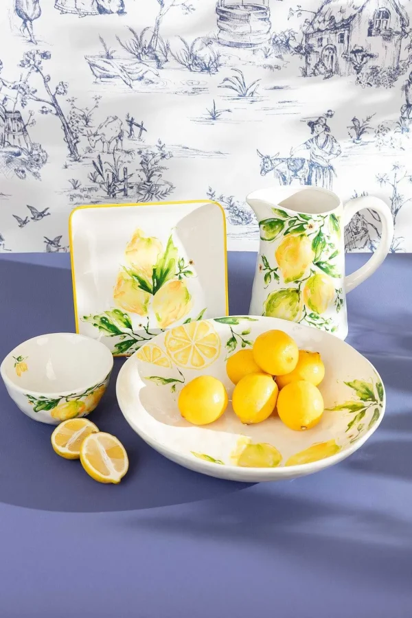 Ceramic Lemon Serving Dish