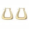 Chunky Geometric Gold Hoops