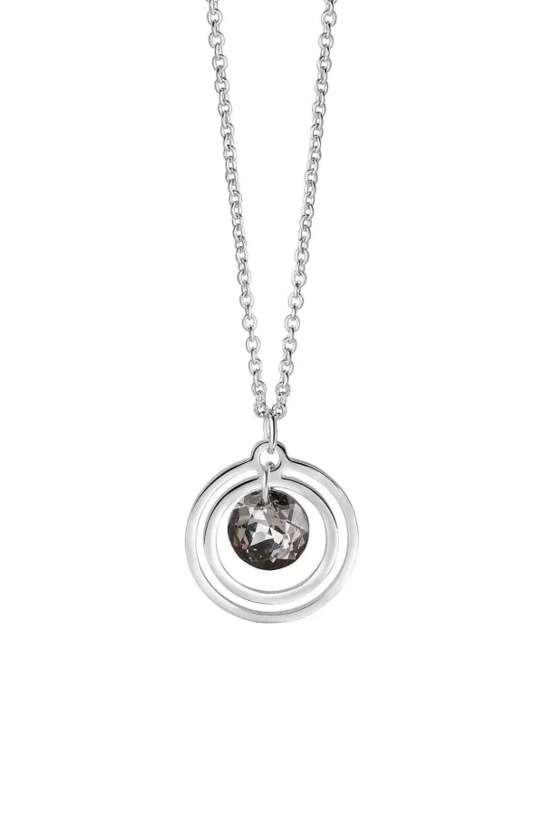 Circular Pendant Black Stone