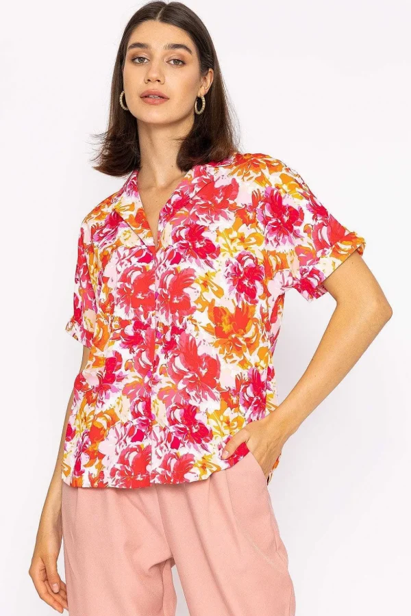 Collar Shirt In Floral Print