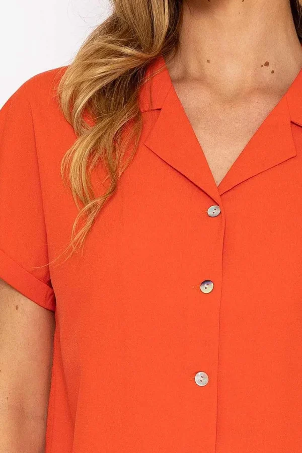 Coral Camp Collar Shirt