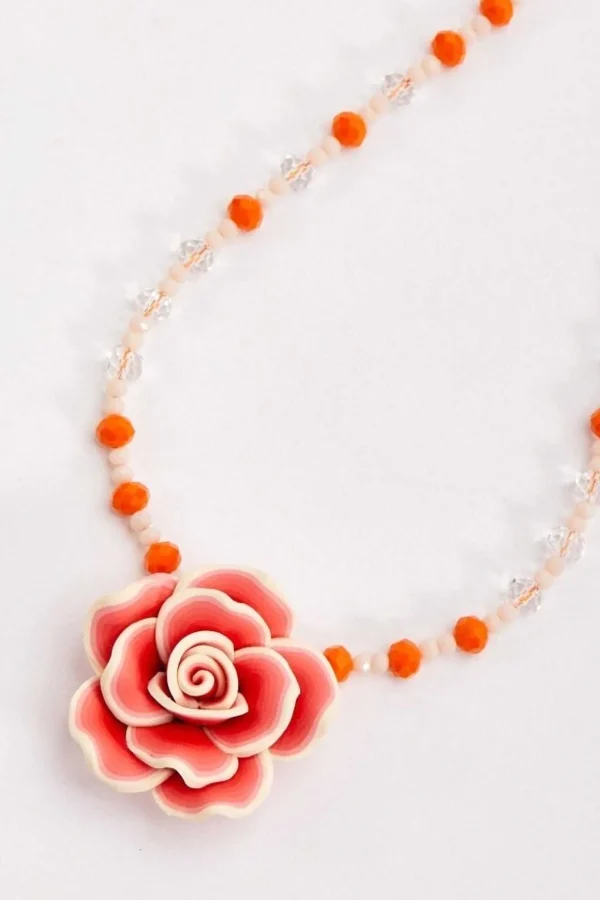 Coral Flower Necklace