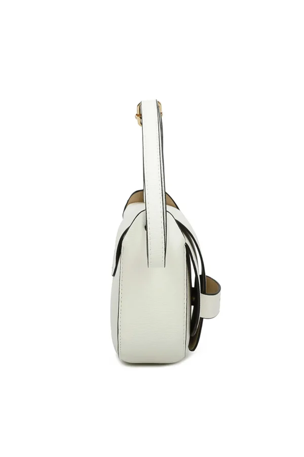 Crescent Crossbody In White