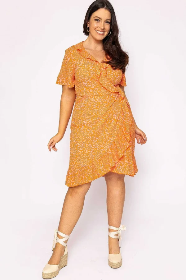 Curve - Delilah Dress In Orange