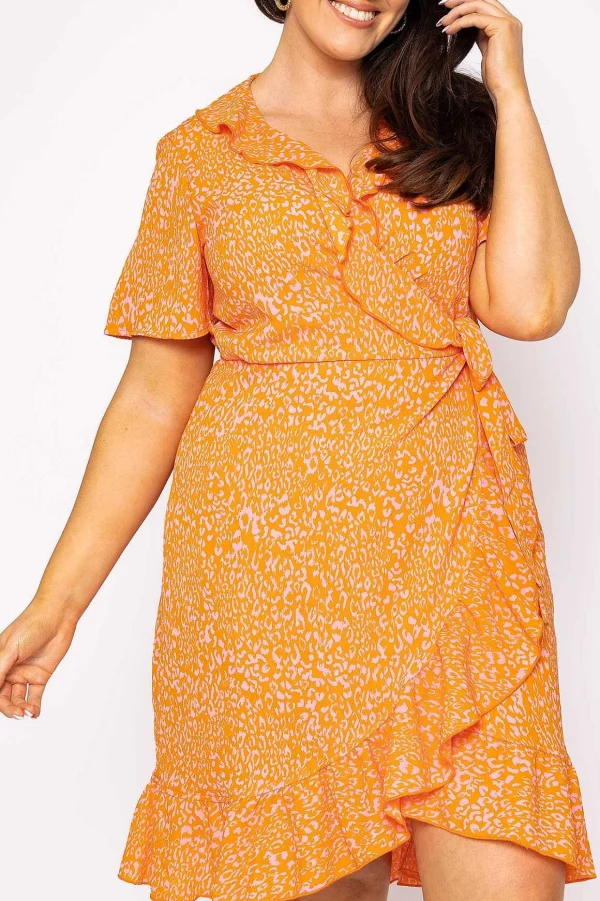 Curve - Delilah Dress In Orange