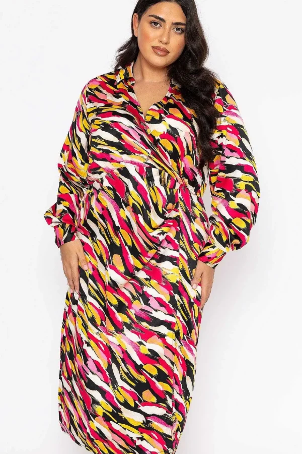 Curve - Kleo Shirt Dress In Multi Print