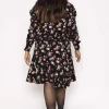 Curve - Prina V-Neck Long Sleeve Dress