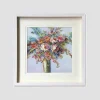 3D Peony Rose Bouquet Wall Art