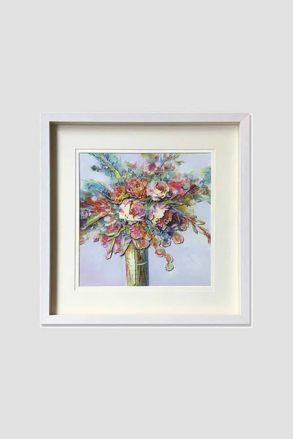 3D Peony Rose Bouquet Wall Art