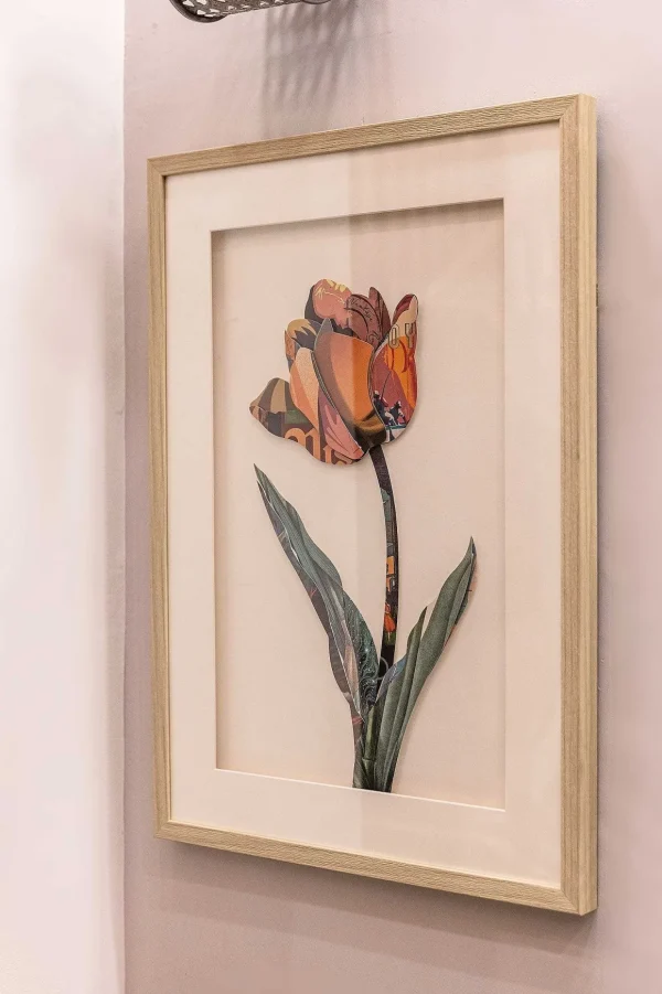 3D Plum Tulip Art