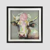 3D Pretty Cow Wall Art