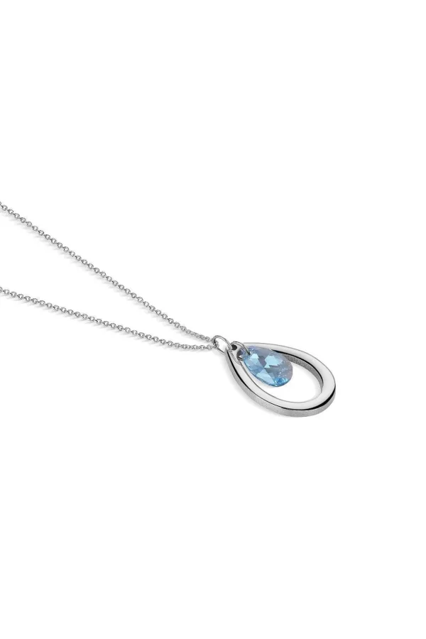 Droplet Pendant With Blue Stone