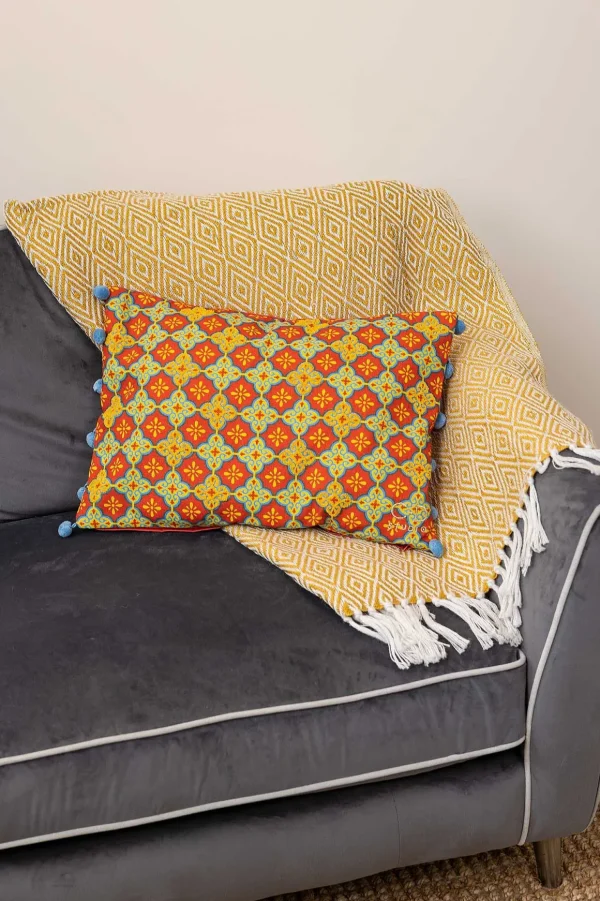 Eclectic Geometric Cushion