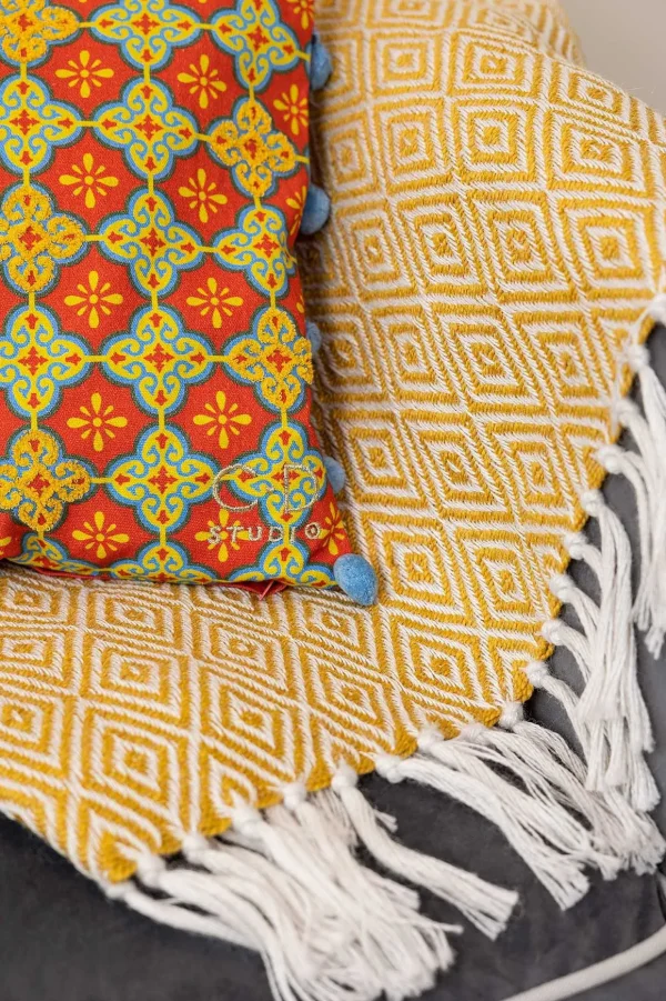 Eclectic Geometric Cushion