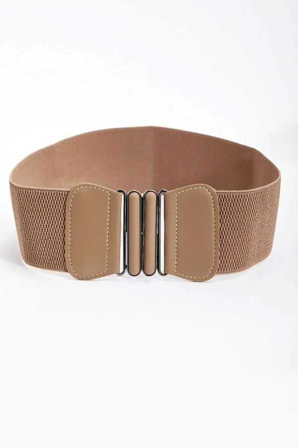 Elasticated Brown Belt