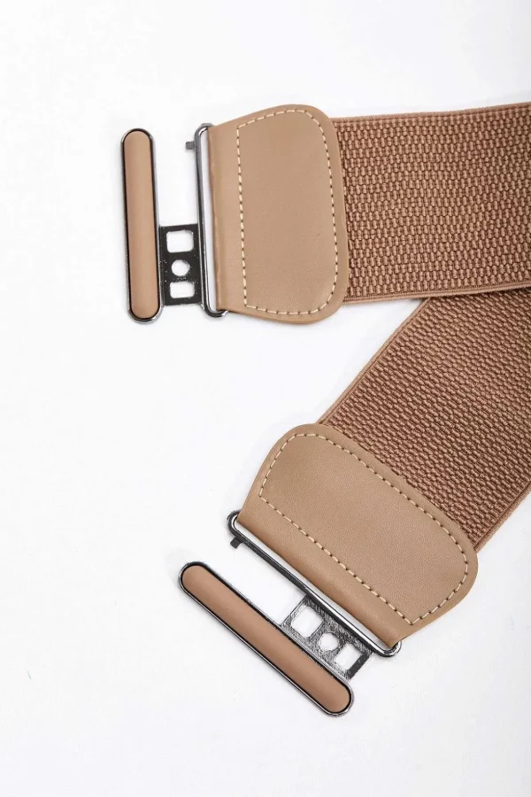 Elasticated Brown Belt