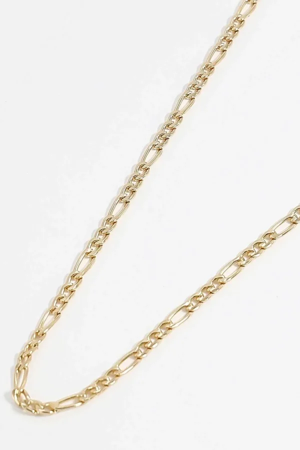 Figaro Link Necklace In Gold