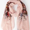 Floral Scarf In Pink