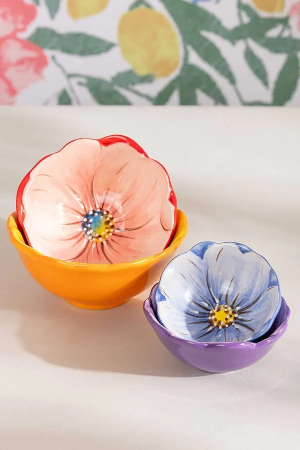 Flower Measuring Bowls Set Of 4