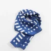 Geo Neckerchief Scarf In Navy