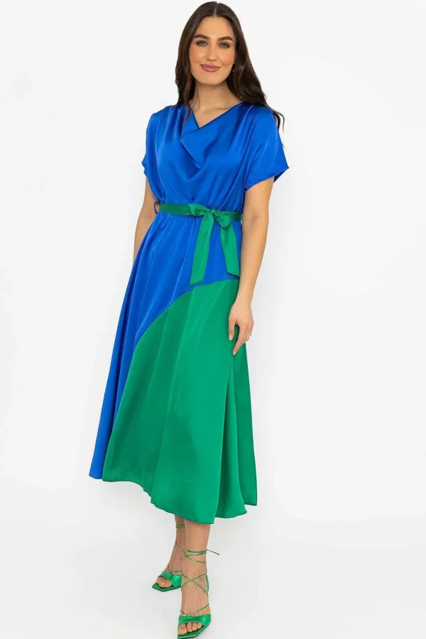 Gigi Midi Dress In Blue