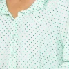 Green Dobby Jacquard Blouse