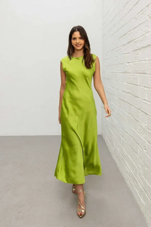 Green Vanessa Midi Dress