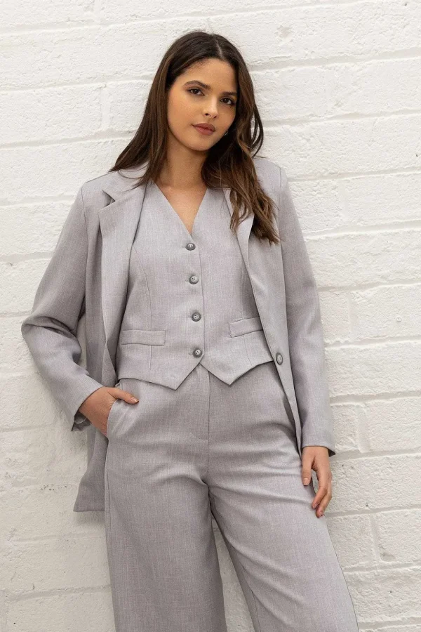 Grey Tailored Waistcoat