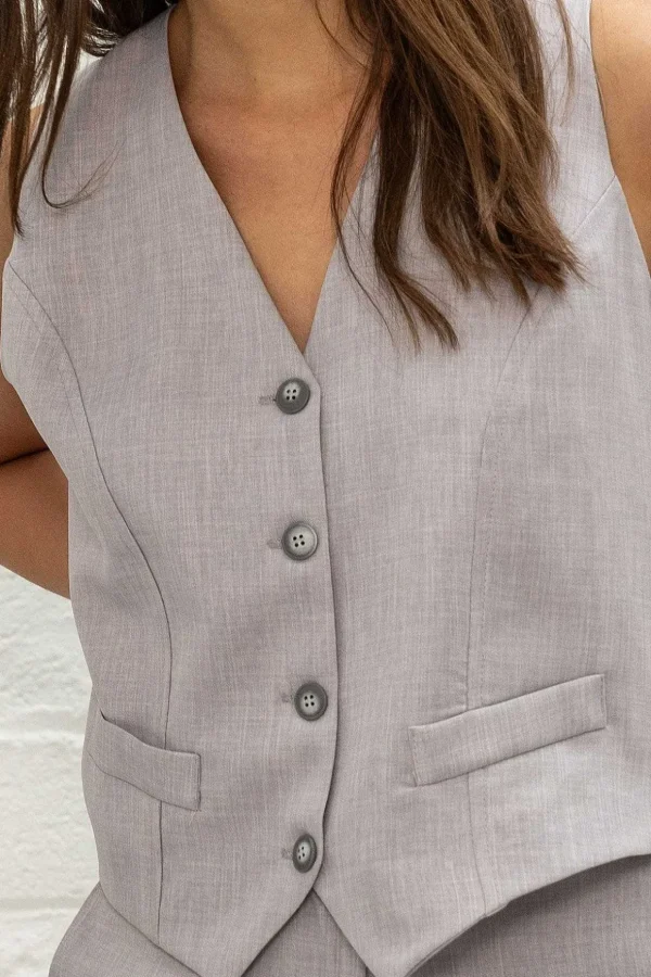 Grey Tailored Waistcoat